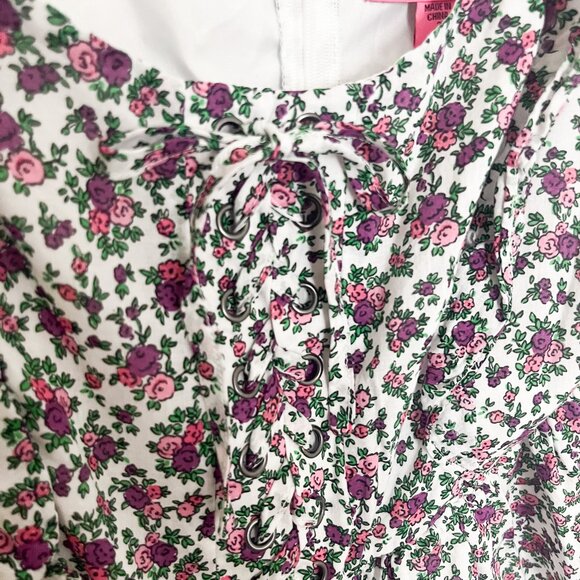 Betsey Johnson Ditsy Floral Mini Dress (Size 2) - Picture 2 of 7